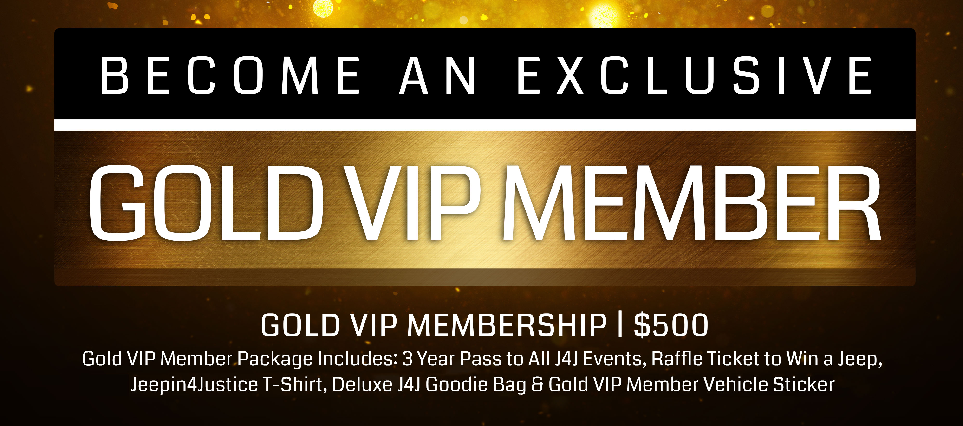 Become A Gold VIP Member Header